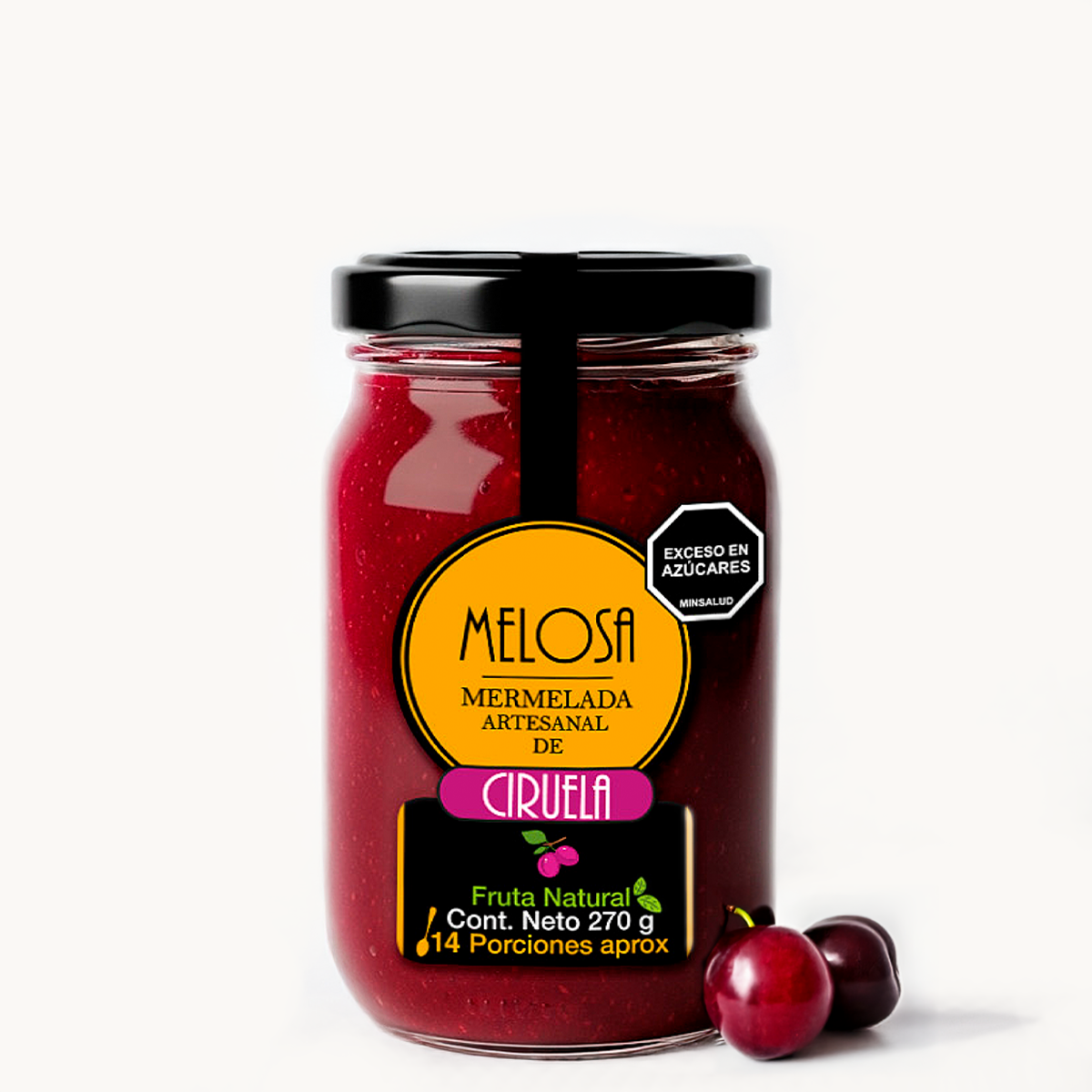 Mermelada artesanal de Ciruela 270 gr.