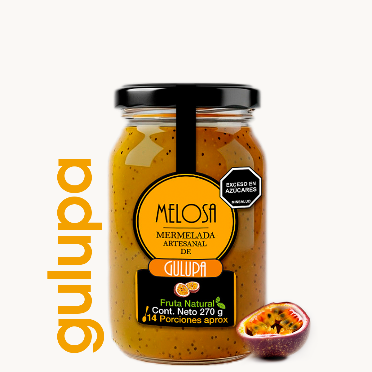 Mermelada artesanal de Gulupa 270 gr.