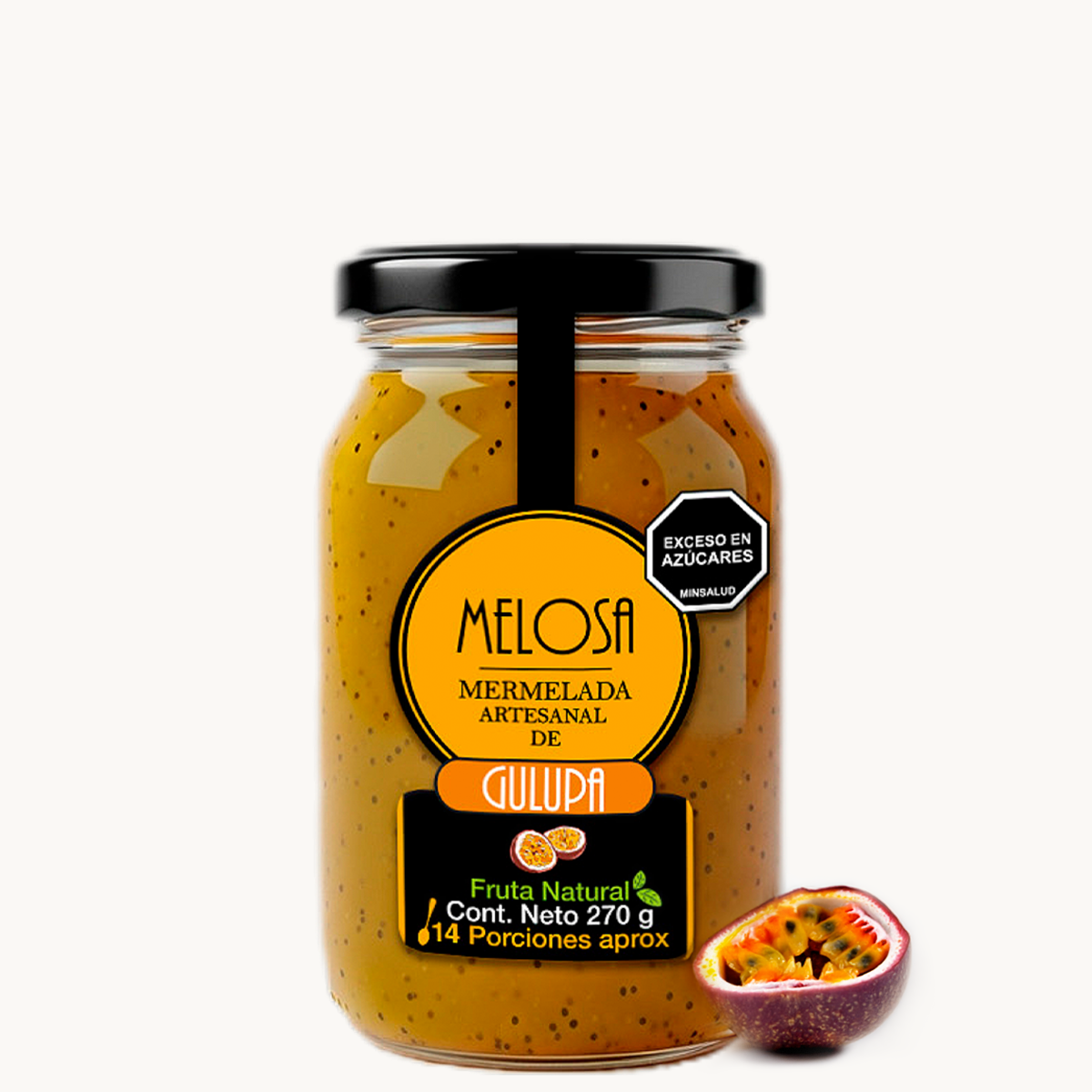 Mermelada artesanal de Gulupa 270 gr.