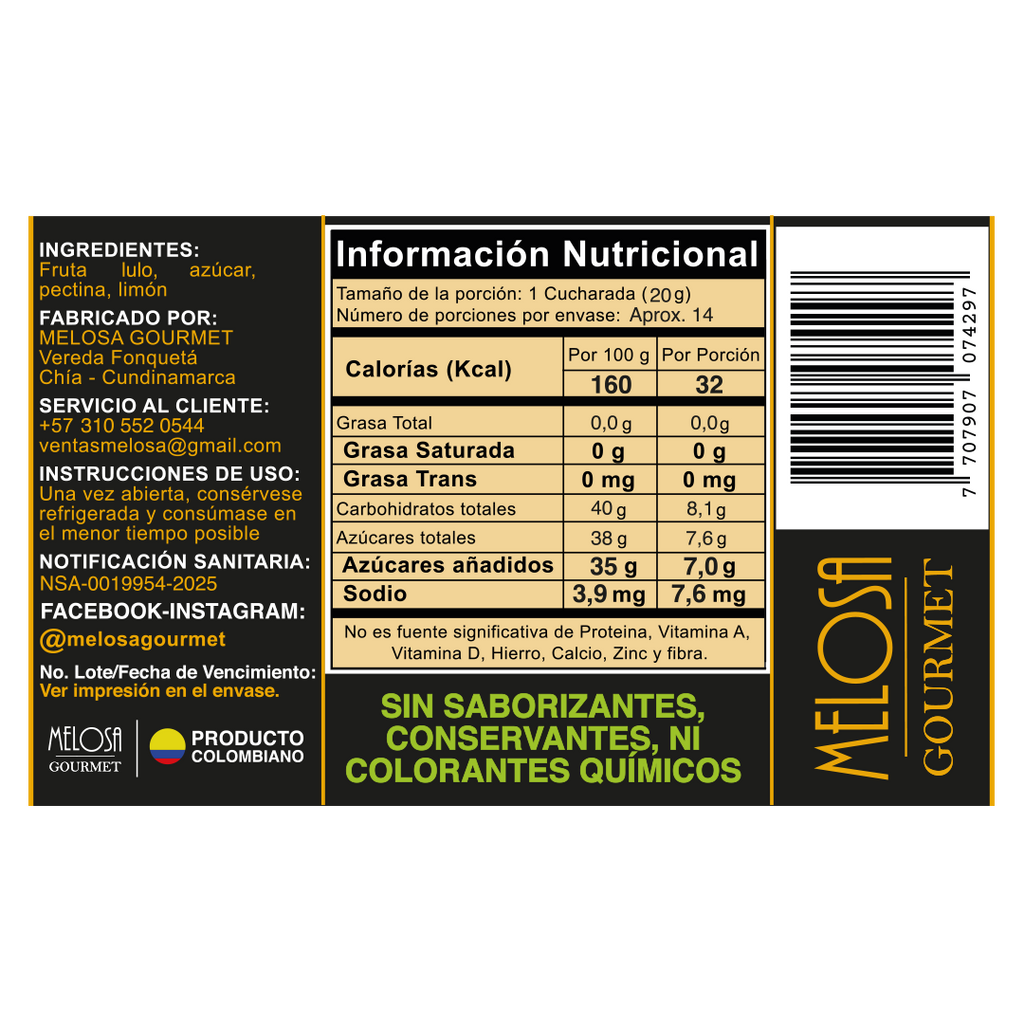 Mermelada de Lulo 270 gr.