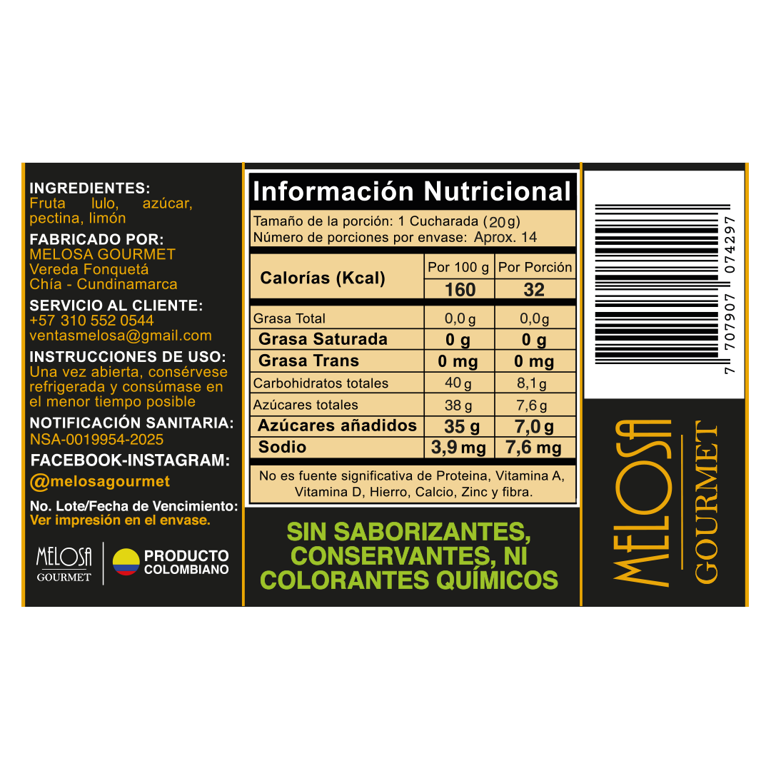 Mermelada de Lulo 270 gr.