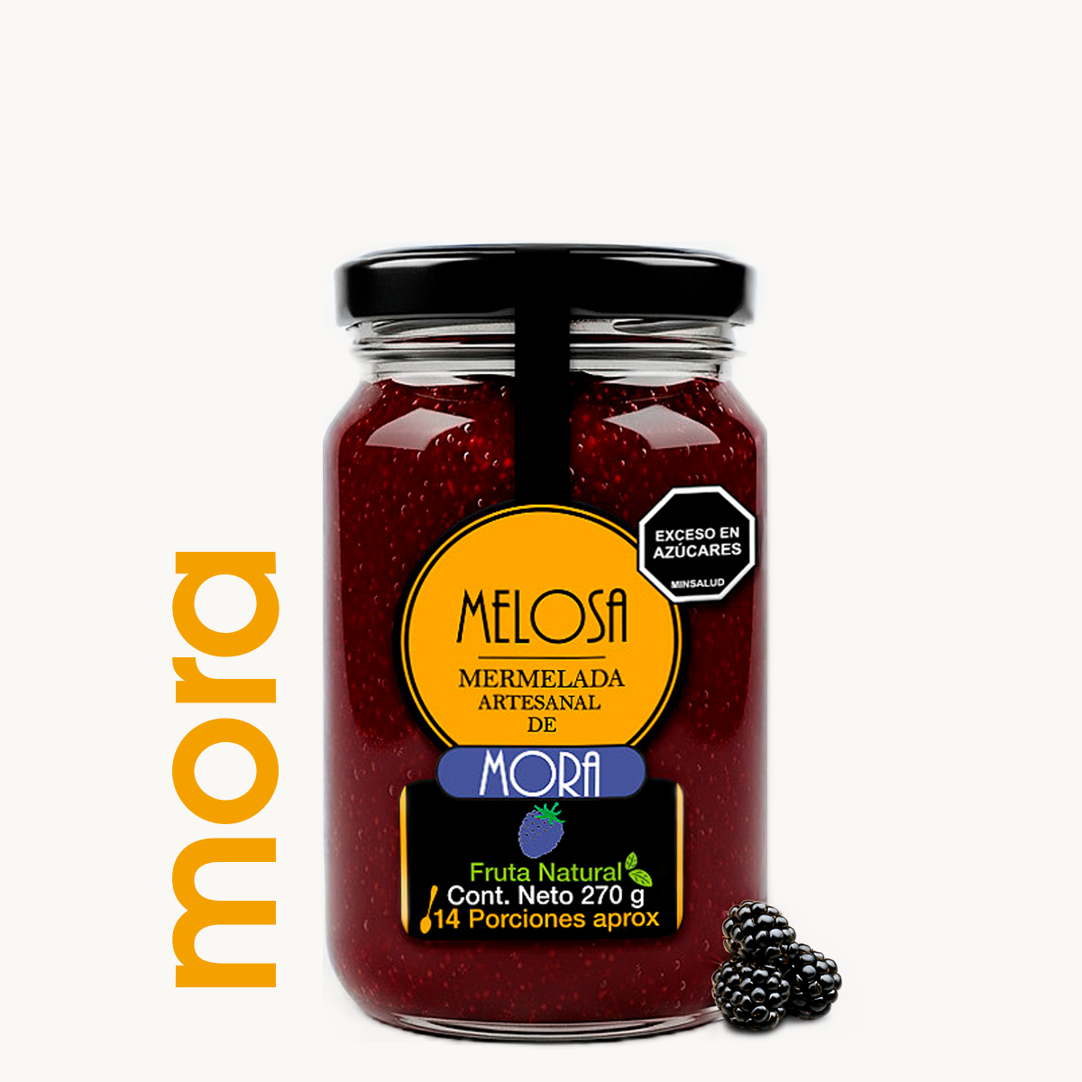Mermelada artesanal de Mora 270 gr.