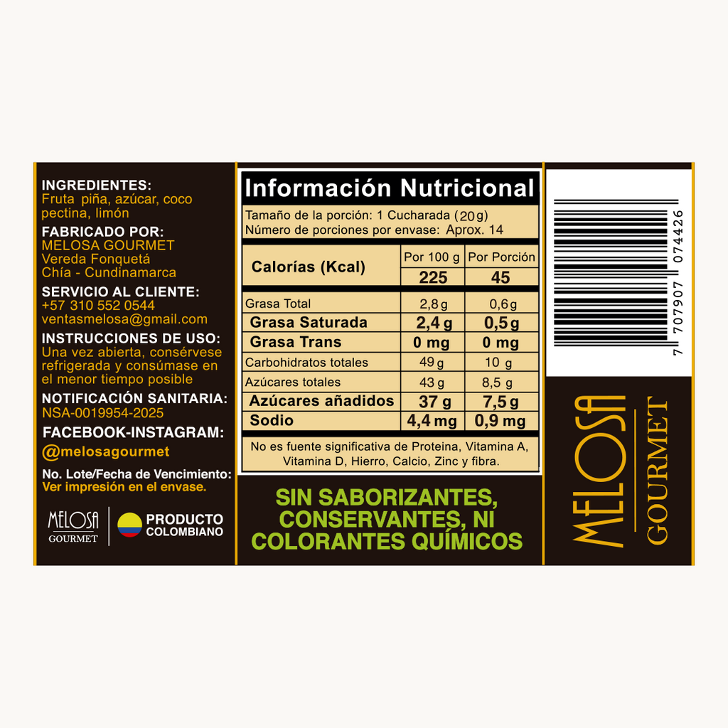 Mermelada de Piña - Coco